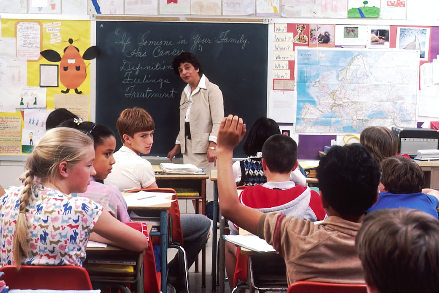Tutor teaching a student